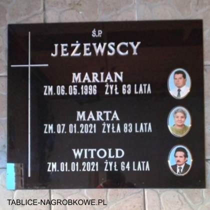 tablica nagrobna Jeżewscy