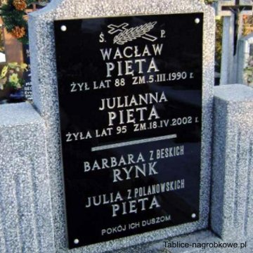 tablica nagrobkowa ze zdjęciem