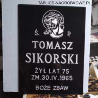 tablica nagrobna Sikorski