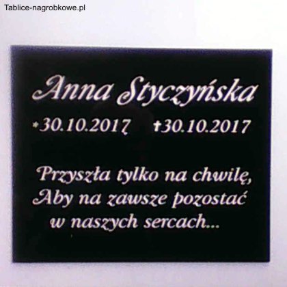 tablica nagrobkowa akryl