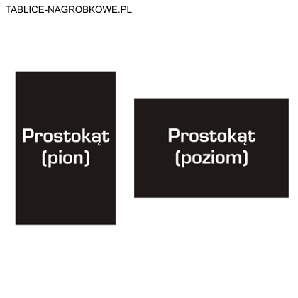 tablica nagrobkowa prostokąt