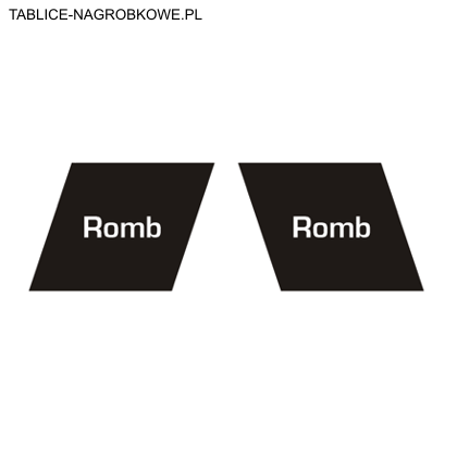 tablica nagrobkowa romb