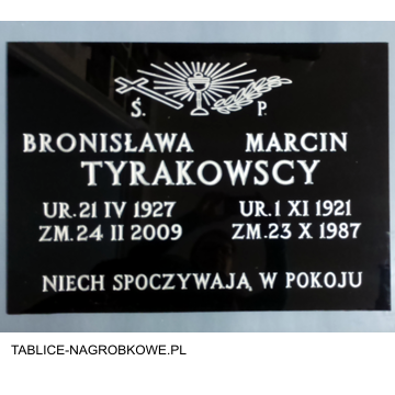 tablica nagrobkowa podwójna