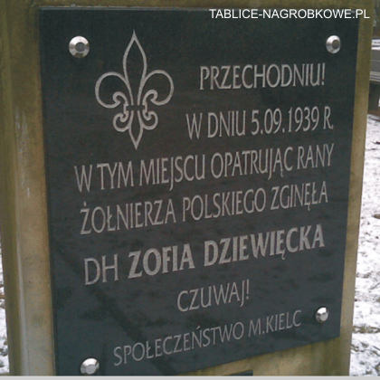 tablica pamiątkowa Dziewięcka