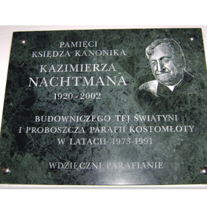 tablica pamiątkowa Nachtman
